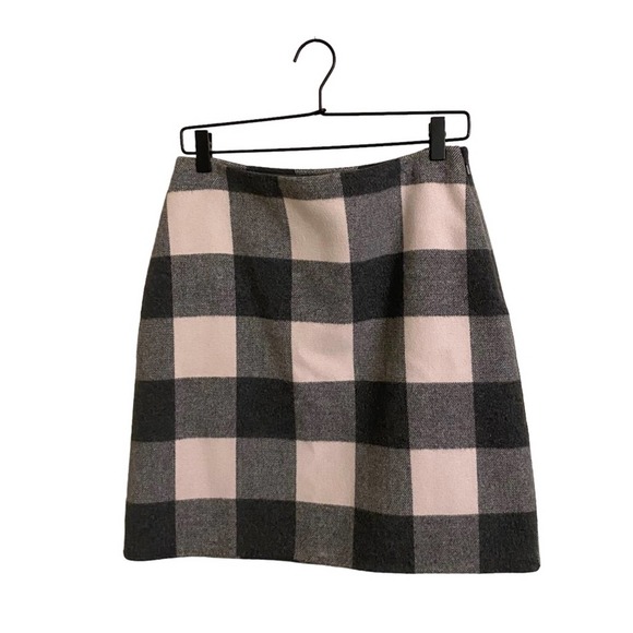 MaxMara Dresses & Skirts - Weekend MaxMara Gray Plaid Wool Blend Pencil Skirt Size 6